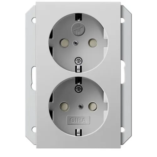 Gira Steckdosen Grau von Gira SCHUKO-Steckdose Steckdosen
