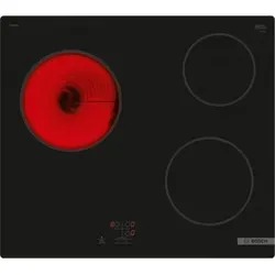 Glaskeramikkochfeld 60 cm 3 brenner 5400 w schwarz Bosch PKM61RAA8F - Schwarz