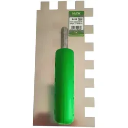 Hufa Profi Glättekelle Edelstahl 2K Griff 280x130mm 20x20mm gezahnt