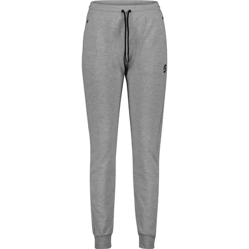 Scott W's Tech Jogger Hose grey melange (1920) M - Damen Outdoor- und Wanderhosen, ideal für Freizeit und Reisen mit sportlichem Athletic Fit und warmem Tech-Fleece Material.