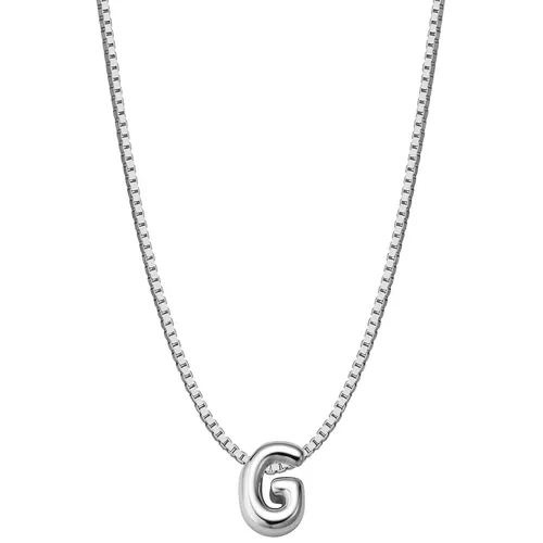 Glanzstücke München Damen Halskette Buchstabe G aus Sterling Silber - Elegante Halskette mit dem Buchstaben G, gefertigt aus hochwertigem Sterlingsilber. Ideal für jeden Anlass und perfekt als persönliches Geschenk.