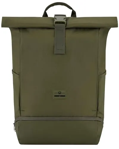 Johnny Urban Cityrucksack ALLEN XL Rolltop – Wasserabweisend & Laptopfach - Cityrucksack für Damen und Herren, wasserabweisend mit separatem Laptopfach bis 17 Zoll. Ideal für Reisen, Uni oder Sport – perfekt organisiert und umweltfreundlich aus recyceltem Material.