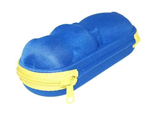 Optotec lustiges Brillenetui für Kinder in Nilpferd und Frosch Form blau