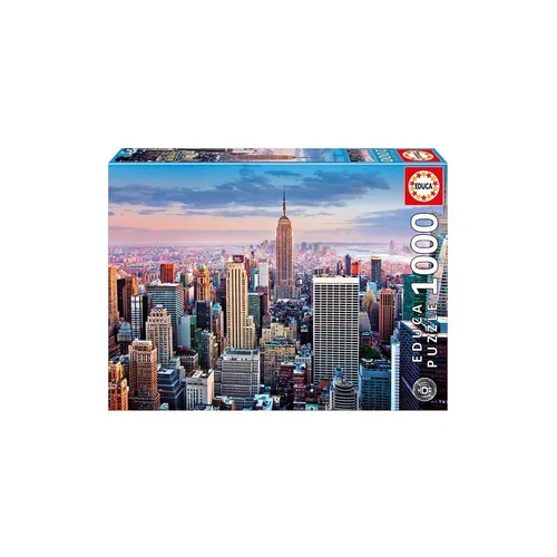 Educa Borras 14811 Puzzle Manhattan Nueva York 1000pzs, Mehrfarbig, one Size