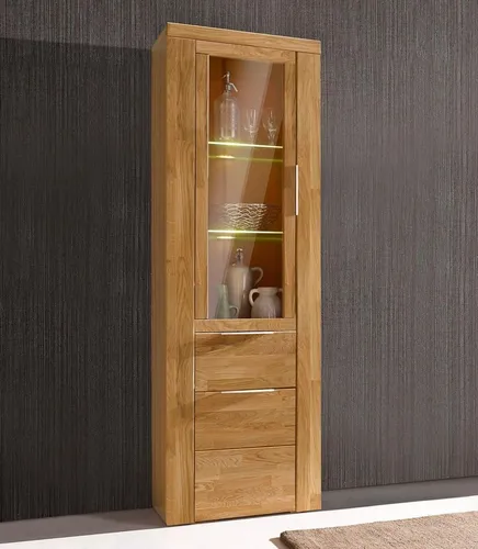 Vitrine HOME AFFAIRE, braun (Eiche teilmassiv) von OTTO home