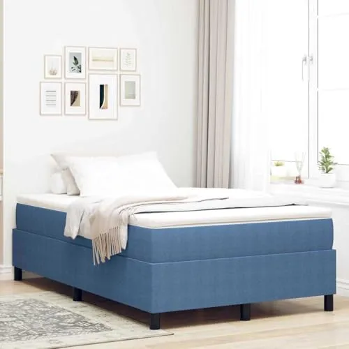vidaXL Boxspringbett Blau 120 x 190 cm von vidaXL