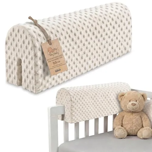 Totsy Baby Bettschutzgitter Bettkantenschutz für Kinderbetten - Sicherer Kantenschutz für Babybetten – schützt vor Stößen und sorgt für ein gemütliches Schlafumfeld. Universell einsetzbar und leicht zu reinigen, ideal für jeden Tag im Kinderzimmer.