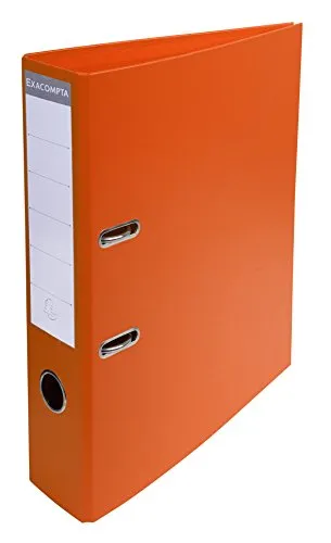 Exacompta 53744E 1 Ordner mit Hebelmechanik A4 Prem'Touch Rücken 70 mm Mechanik 75 mm Außenmaße: 32 x 29 x 7 cm Abheftbares Format A4 Farbe: Orange
