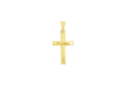 Amor Motivanhänger Damen Anhänger, Kreuz in Gold von Amor
