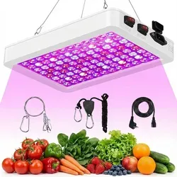88W 2500lm Pflanzenlampe Led Vollspektrum Zimmerpflanzen UV Grow Lampe Pflanzenlicht für Pflanzen Gemüse Blumen (VEG und BLOOM Doppelschalter)