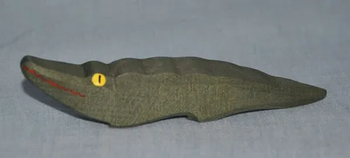 Ostheimer Figur, Holztier, Tier, Krokodil klein