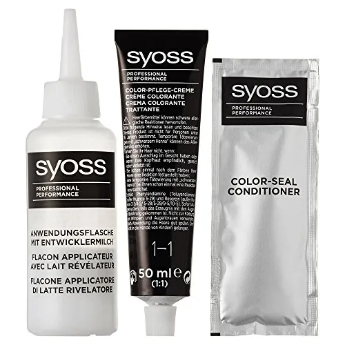Syoss Professional Performance Coloration, 1-1 Schwarz, 1er Pack (1 x 1 Stück)