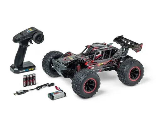 Carson 404255 1:10 XS Offroad Fighter Cage 100%RTR rot - RC-Buggy im Maßstab 1:10, ideal für Offroad-Abenteuer, sofort einsatzbereit und komplett ausgestattet für unvergesslichen Fahrspaß.