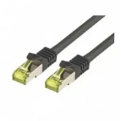 M-CAB Patch-Kabel RJ-45 M bis M 10 m SFTP PiMF CAT 7 halogenfrei Schwarz