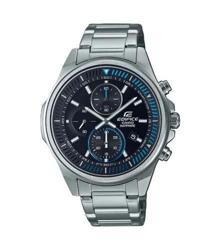 CASIO EDIFICE Armbanduhr EFR-S572D-1AVUEF Datum Edelstahl Herrenuhr Chronograph