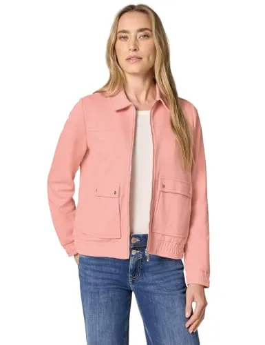 Street One Damen Herringbone Blouson - Stylischer Blouson aus Baumwollmix mit Casual Hemdkragen. Ideal für jeden Anlass, bietet er Komfort und Vielseitigkeit für Ihr Outfit.