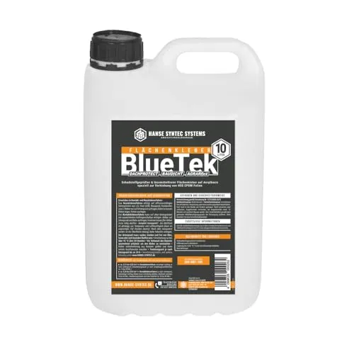 EPDM Folien Kleber BlueTek 10 Liter - Kleber & Leime für EPDM Dachfolien, frostgeschützt und lösungsmittelfrei, ideal für eine Fläche von ca. 55 m².