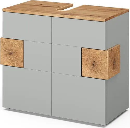 Vicco Waschbeckenunterschrank Eden in Grau/Artisan, 73,1 x 64 cm