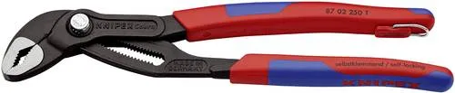 Knipex WP-Zange Cobra 250 mm mit Sicherungs-Öse - Zangen, polierte Oberfläche und ergonomische 2K-Griffe für optimalen Grip und Komfort bei der Anwendung.
