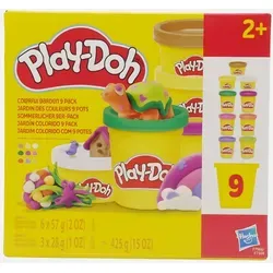 Knete 9er Packet - mehrfarbig