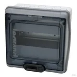 Legrand 601978 Aufputzverteiler IP65 1-reihig - Robuster Aufputzverteiler mit IP65 Schutz, ideal für Feuchträume. Transparentes Türdesign und Platz für 8 Module, perfekt für sichere Installationen.