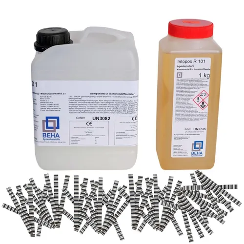 Laminierharz Gießharz Rißharz Reparaturset - 3kg Epoxidharz für Estrichrisse - EP Epoxidharz, ideal zur effektiven Reparatur von Rissen im Estrich. Das 3kg Kombi-Gebinde aus Deutschland sorgt für langlebige Ergebnisse.