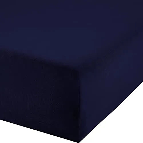 Erwin Müller Boxspringbett-Spannbettlaken Freising in blau von Erwin Müller