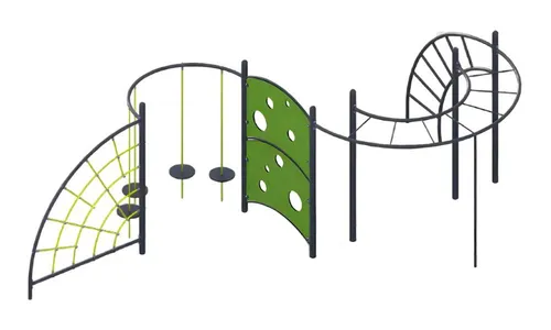 Seilstangen Aktivplatz Spielplatz - Kletterstangen für Kinder - Kategorie: Spieltürme, ideal für Kinder von 1-11 Jahren, bietet vielseitige Klettermöglichkeiten und fördert die motorischen Fähigkeiten.