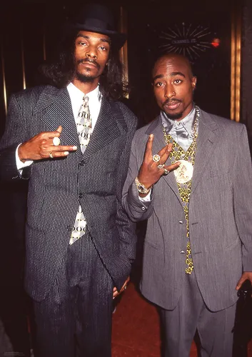 Poster 2 PAC (Tupac Shakur) & SNOOP DOGG - Fingers NYC 1996 ca60x85cm NEU 15442