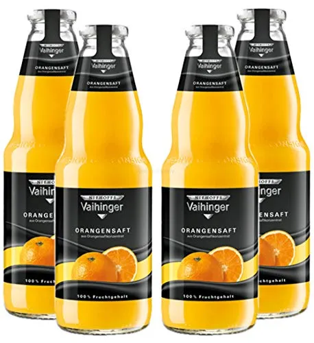 Niehoffs Vaihinger Orangensaft 1L TWO - 4er Set inkl. Pfand MEHRWEG