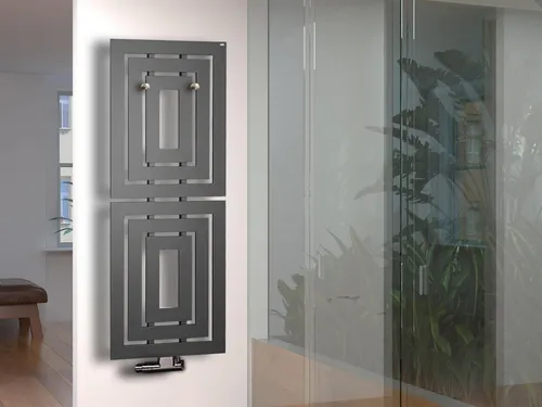 Szagato Badheizkörper Design Insight 2 - 162x60cm 1224 Watt anthrazit - Eleganter Heizkörper in anthrazit, 162x60 cm, 1224 Watt, mit 5 Jahren Garantie. Made in Germany, fingerabdruckunempfindliche Oberfläche und dualer Heizungsanschluss für optimale Flexibilität.