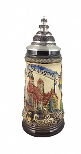 Zöller & Born Bierkrug Stuttgart Panorama Seidel 0,5 Liter Bierseidel ZO 1838/906
