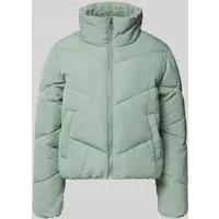 ONLY Damen Onlmaggi Life Solid Puffer Cc OTW, Lily Pad, m - Funktionsjacke mit Stehkragen und schrägen Taschen, ideal für den Alltag und bietet eine reguläre Passform für optimalen Tragekomfort.