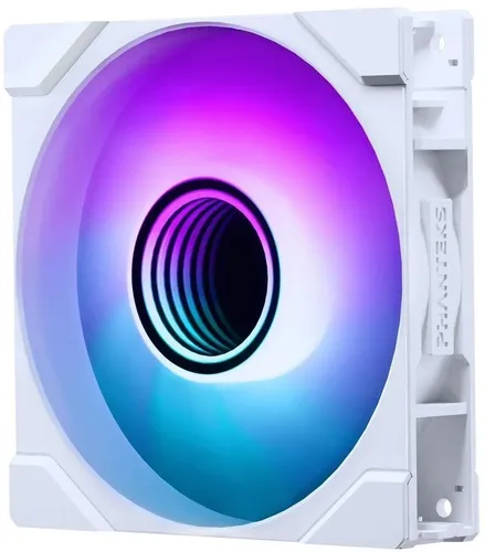PHANTEKS M25-120 Gen2 PWM DRGB Reverse Blade 3er-Pack Weiß - Gehäuselüfter mit 120-mm-PWM und digital adressierbaren RGB-LEDs, optimiert für Radiatoren und Mesh, bietet cleane Optik und hervorragenden Airflow.