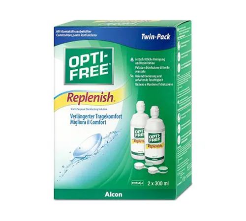 Opti-Free RepleniSH Kombilösung (2x300 ml + 2 Behälter) von Alcon