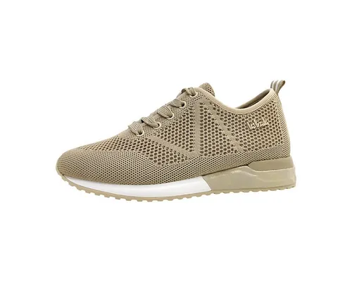 La Strada Damen Low Sneaker Beige - Bequeme Sneakers für jeden Tag - Damen-Sneaker aus weichem Textil und Synthetik, ideal für lässige Outfits und den ganzen Tag bequem.