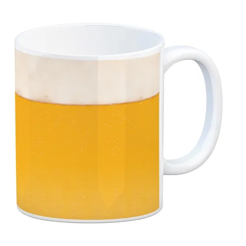 Kaffeebecher mit Bier Motiv Kaffeetasse Tasse