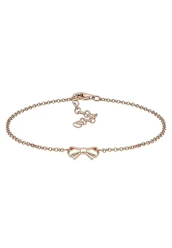 Elli Armband Damen Schleife filigran in 925 Sterling Silber - Elegantes Armband aus 925 Sterling Silber, erhältlich in 3 Längen. Hochwertig verarbeitet und anlaufgeschützt, verleiht es jedem Outfit einen besonderen Glanz. Ein ideales Geschenk für besondere Anlässe.