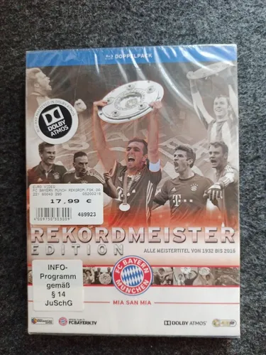 FC Bayern München - Rekordmeister Edition - 1932 bis 2016 (2 Blu-ray) *NEU*OVP*