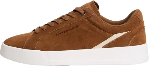 Tommy Hilfiger Herren Th Court Premium Suede Fm0fm05880 Low Top, Brown (Coconut Grove), 43 EU - Elegante Low Top-Schuhe aus hochwertigem Wildleder für stilvolle Auftritte. Ideal für den täglichen Gebrauch und mit unverwechselbarem Tommy Hilfiger Design.