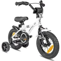 PROMETHEUS BIKES Kinderfahrrad 12 Zoll mit Stützrädern - sicher und anpassbar - Das PROMETHEUS BIKES Kinderfahrrad bietet Sicherheit durch ein umfassendes Sicherheitspaket und ist ideal für Kinder ab 3 Jahren. Der höhenverstellbare Lenker und Sattel sorgen für individuelle Anpassung und Komfort.