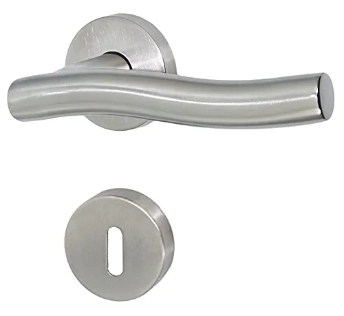 Edelstahl Türbeschlag Wellenform R BB Türgriffe Türklinke Türdrücker