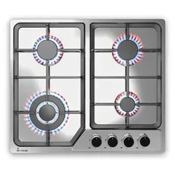 KKT KOLBE Gaskochfeld 58 cm – Autark, 4 Flammen, Wok-Zone, stufenlos regelbar