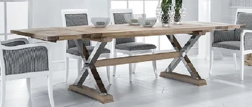 Klassischer Ausziehtisch aus Holz - Luxuriöser Esstisch für 8-10 Personen - Hochwertiger Esstisch aus Echtholz, verlängerbar bis 290 cm. Ideal für gesellige Abende. Maße: 100 cm Breite, 78 cm Höhe, 180 cm Länge (ausziehbar). Zeitloses Design für jedes Zuhause.