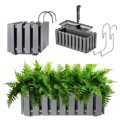 KADAX Blumenkasten 40cm in Grau