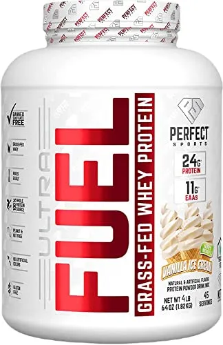 Produktbild Perfect Sports Ultra Fuel Grassfeed Whey Protein (1.8 kg) Vanilla Ice Cream