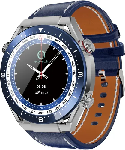 Smartwatch EW01 Silver - EcoWatch - Moderne Smartwatch mit stilvollem Design, ideal für Fitness-Tracking und Alltag, um stets verbunden zu bleiben.