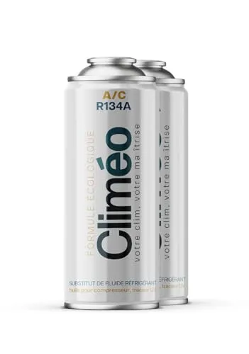 Climéo 2x400ml Ökologischer Kältemittel Ersatz R134a/R12