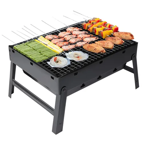 MINI GRILL WĘGLOWY TURYSTYCZNY PRZENOŚNY WALIZKA ELITEHOFF 5907768762551