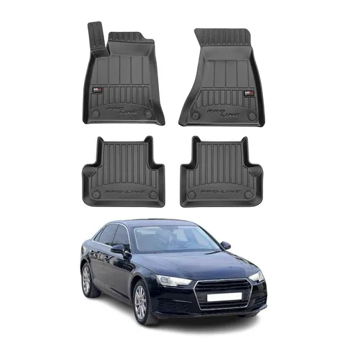 OMAC Gummi Fußmatten für Audi A4 B9 (2016-2025) - Premium Fußmatten aus langlebigem TPE, wasserfest und leicht zu reinigen. Ideal für den Innenbereich, bieten optimalen Schutz und sicheren Halt dank Anti-Rutsch-Technologie.